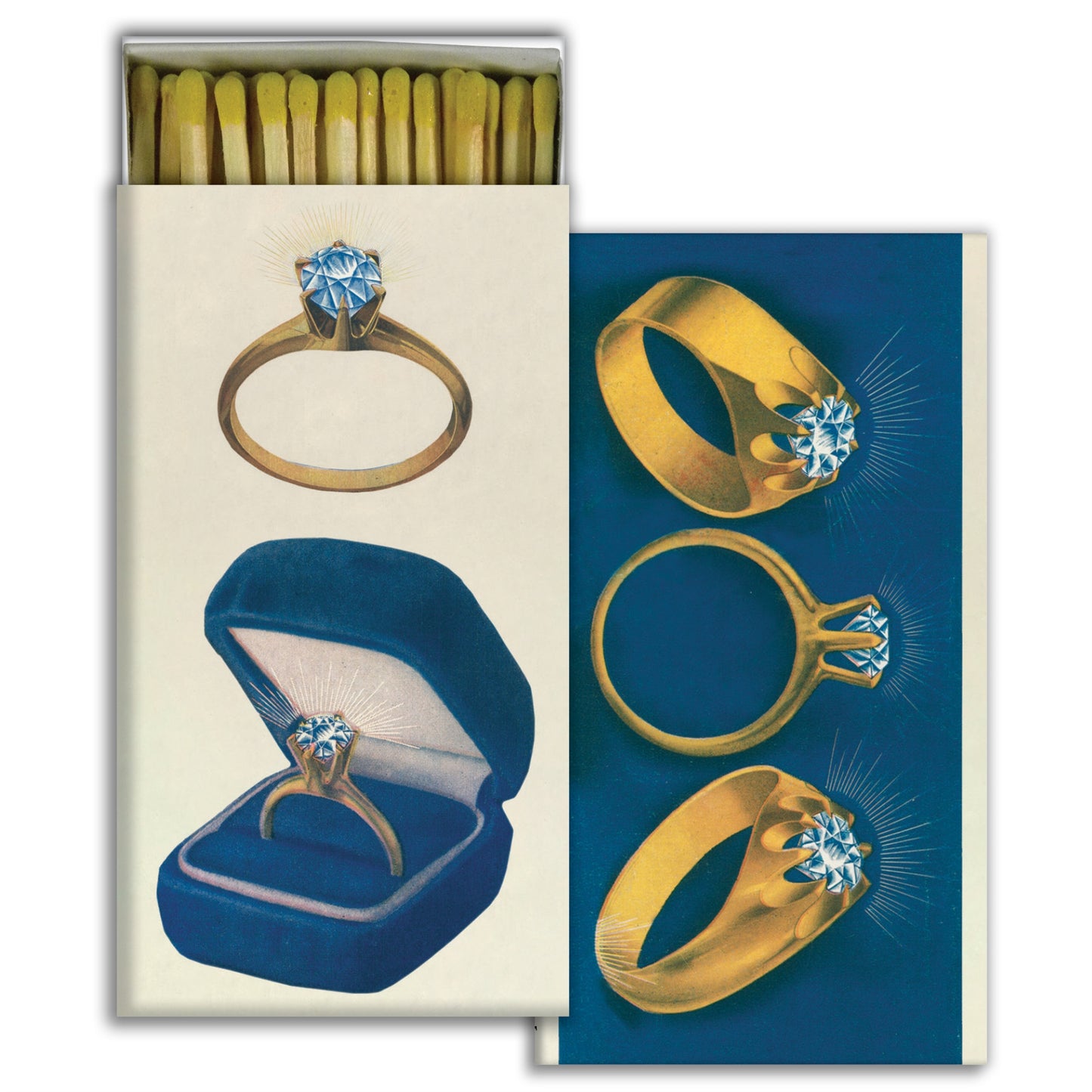 Decorative Matchbox - Rings