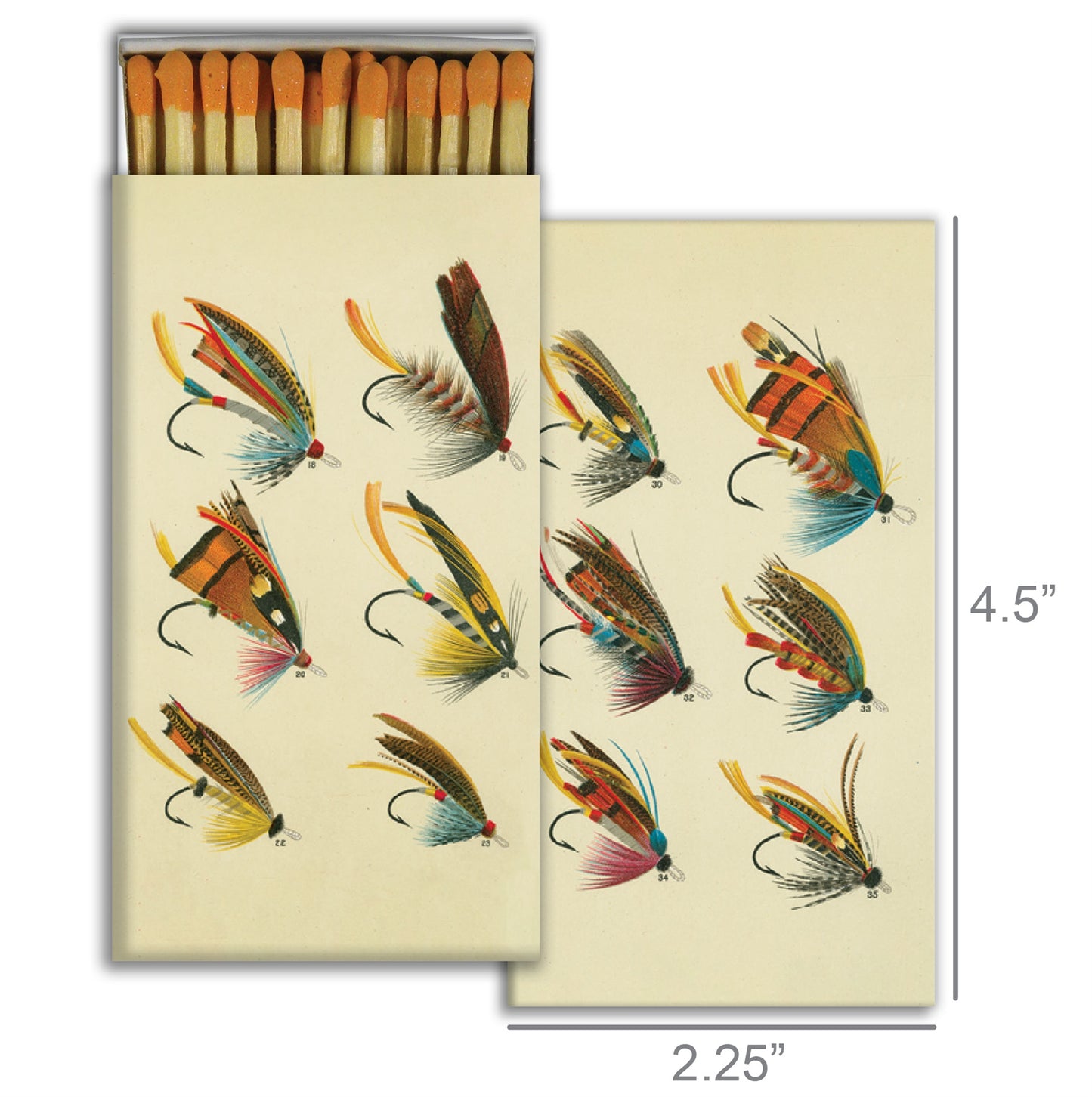 Decorative Matchbox - Salmon Flies