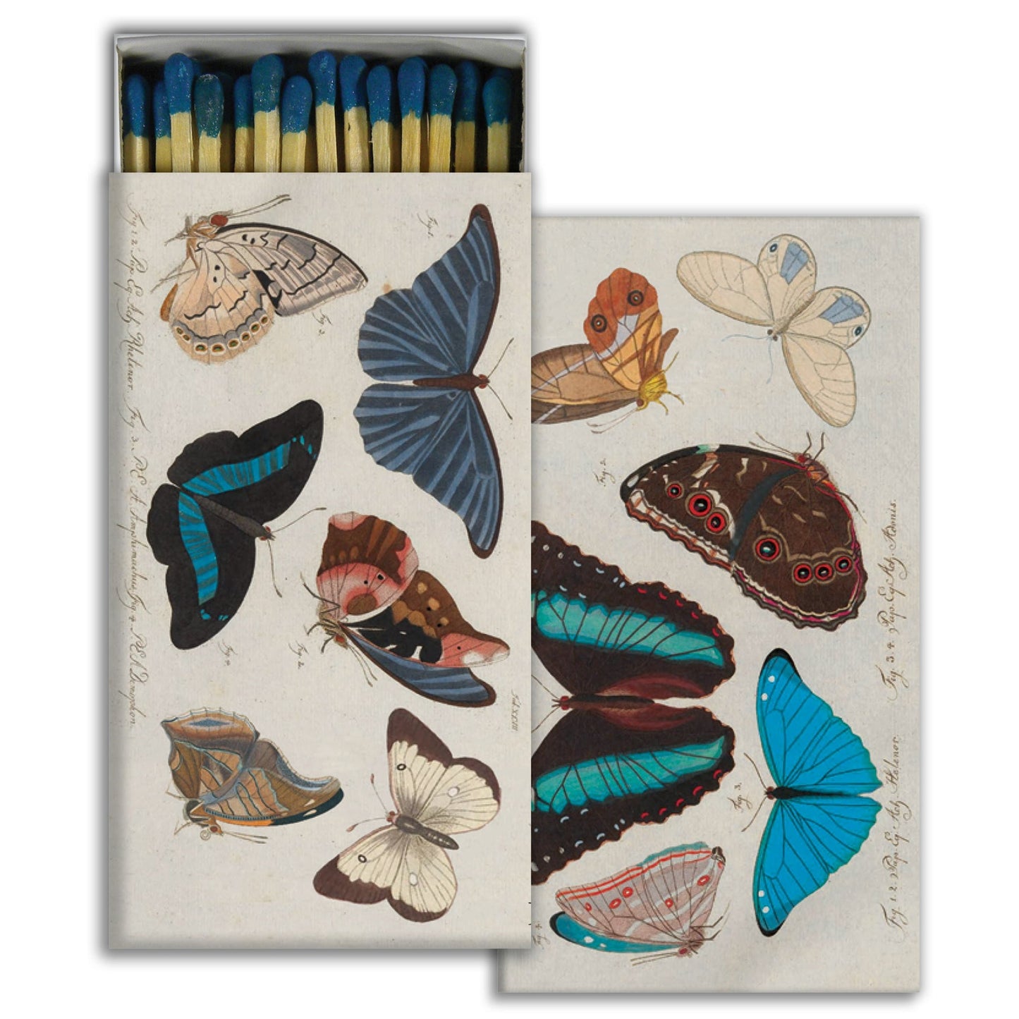Decorative Matchbox - Blue Butterflies