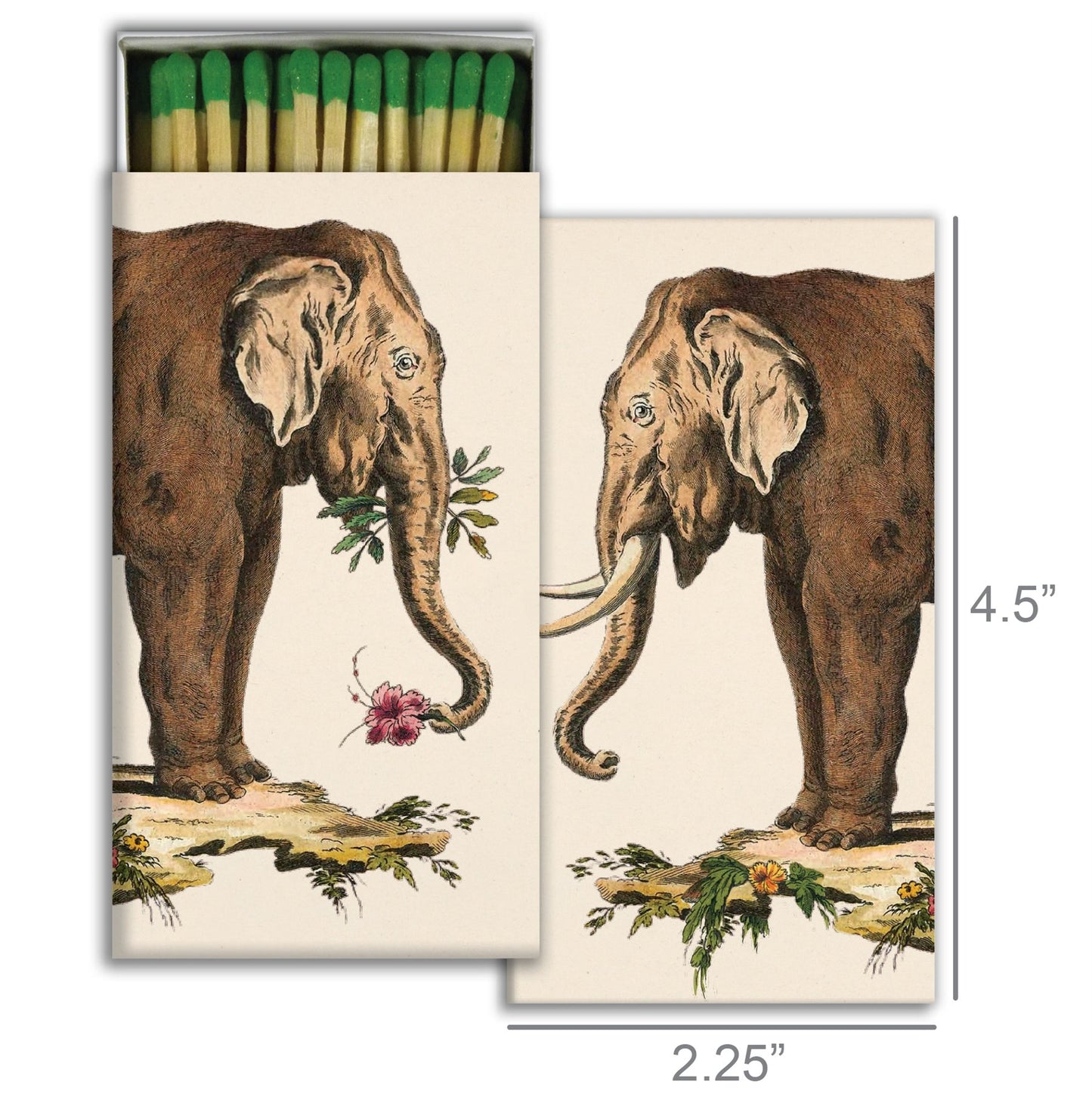 Decorative Matchbox - Elephants