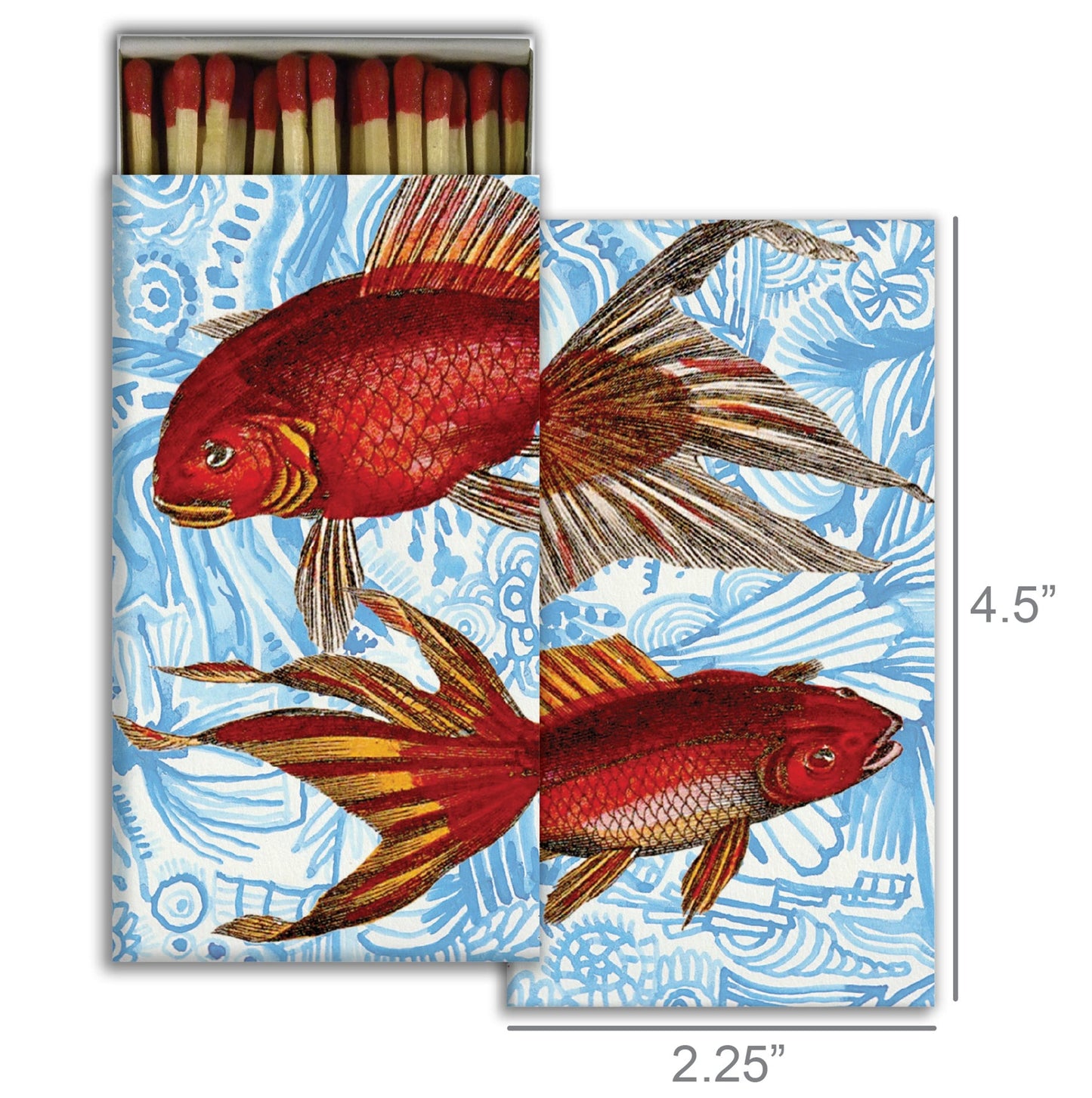Decorative Matchbox - Fancy Goldfish