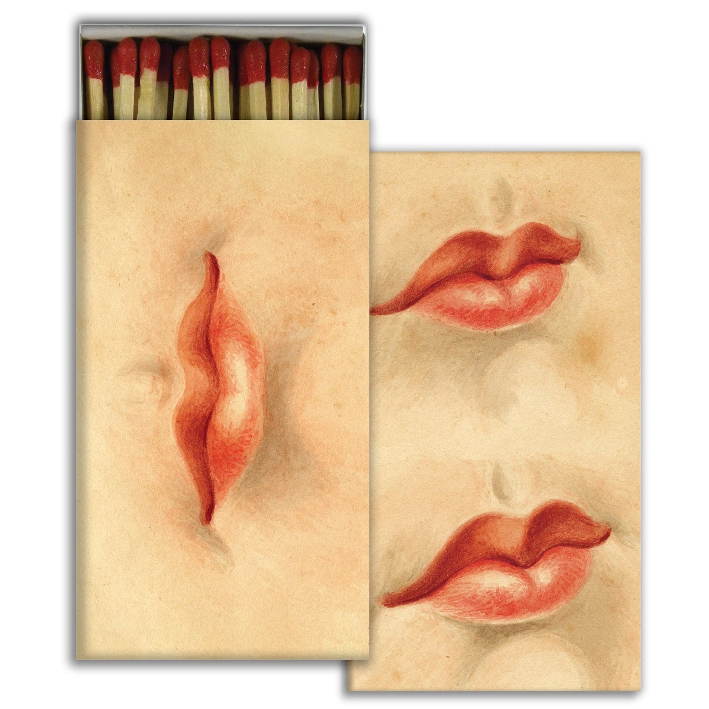 Decorative Matchbox - Lips