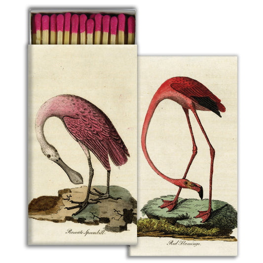 Decorative Matchbox - Flamingo & Spoonbill
