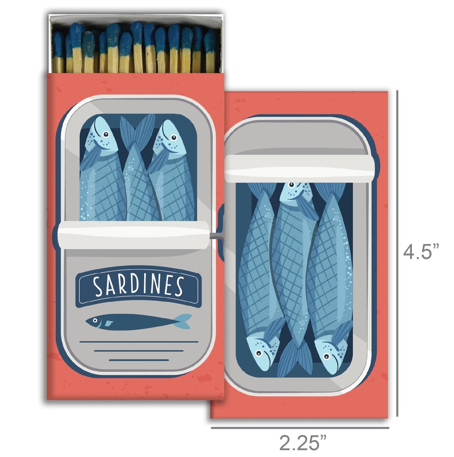 Decorative Matchbox - Sardines
