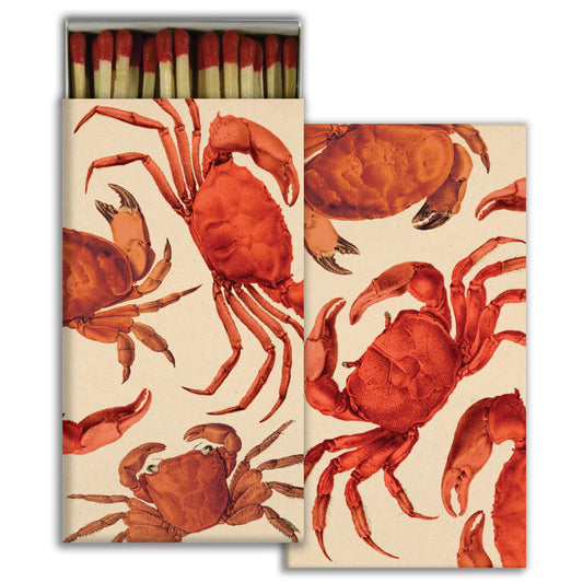 Decorative Matchbox - Red Crabs