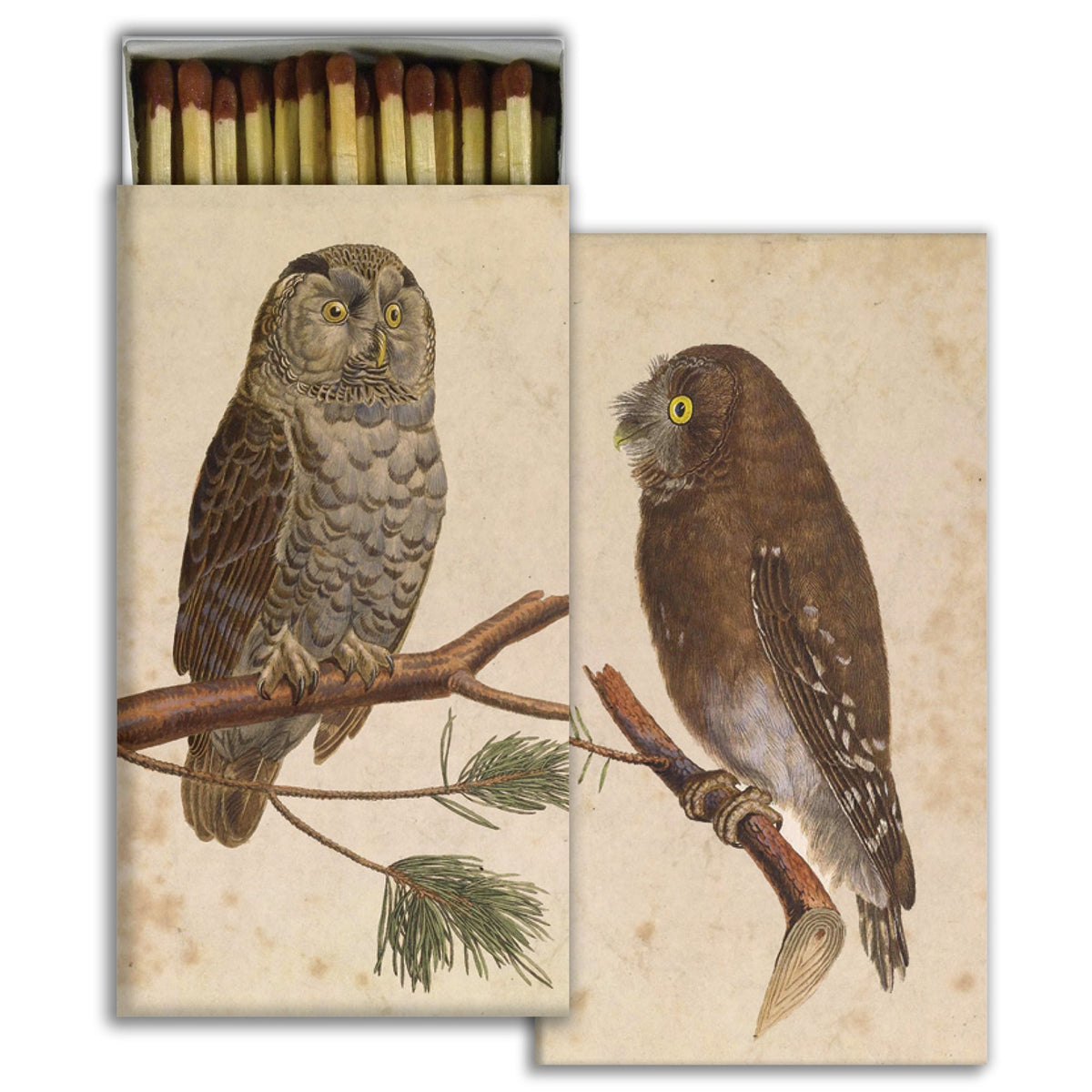 Decorative Matchbox - Two Owls