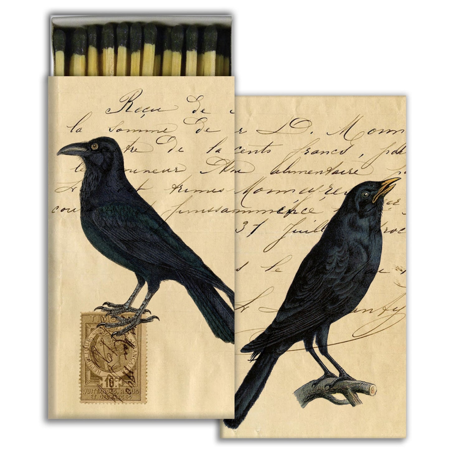 Decorative Matchbox - Crows