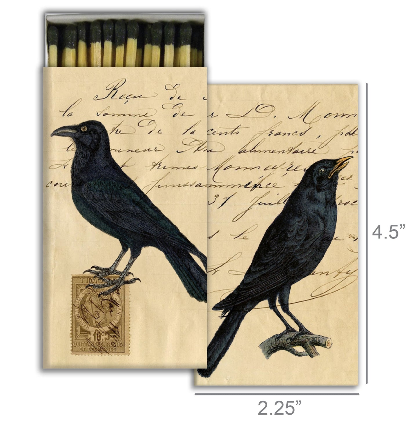 Decorative Matchbox - Crows
