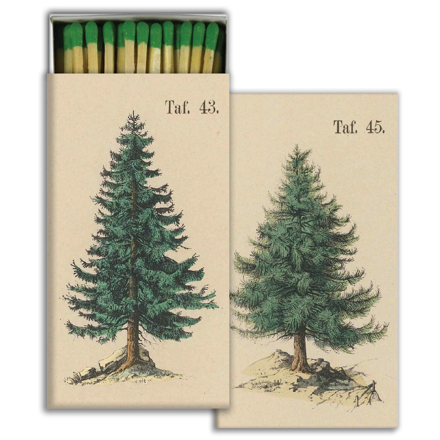 Decorative Matchbox - Pine Trees