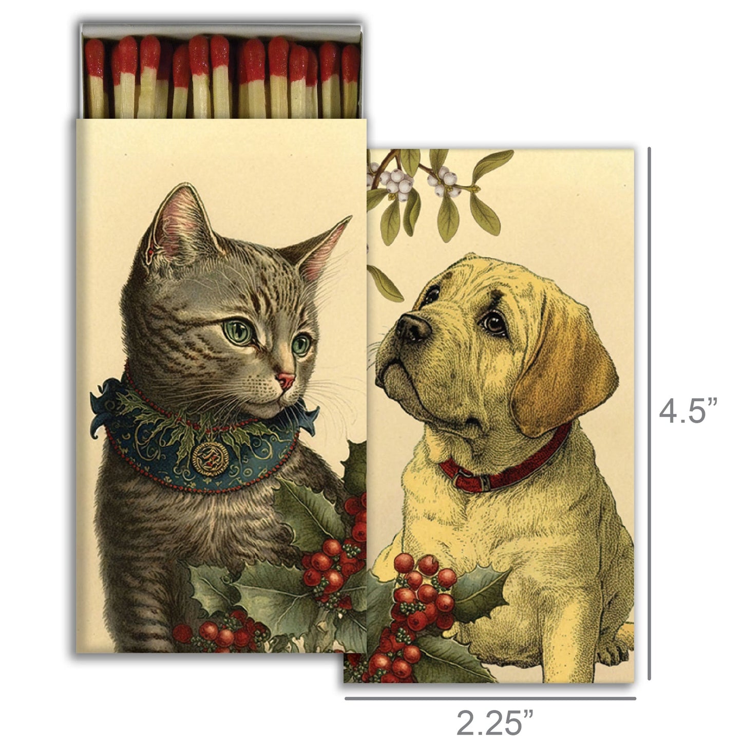 Decorative Matchbox - Christmas Pets