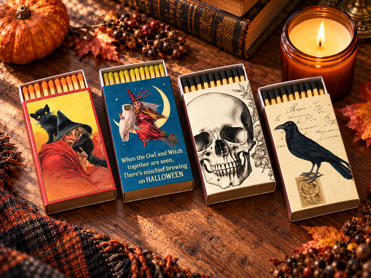 Halloween Matchbox Gift Set – 4-Pack
