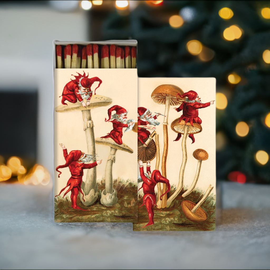 Decorative Matchbox - Merry Mushrooms
