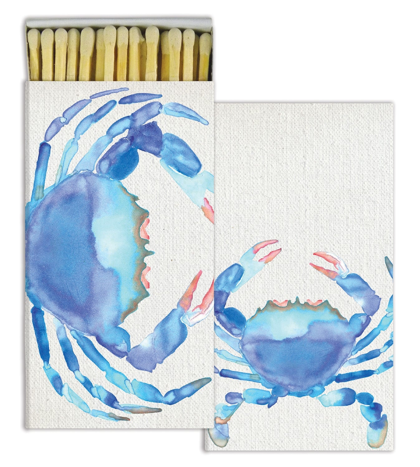 Decorative Matchbox - Watercolor Crab