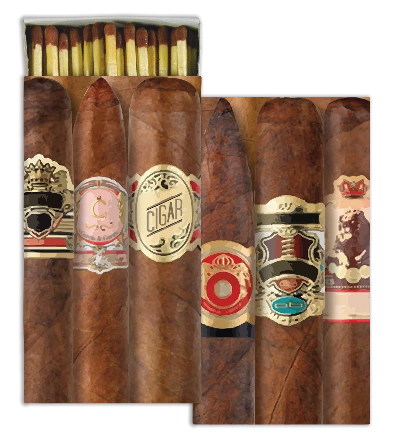 Decorative Matchbox - Cigars
