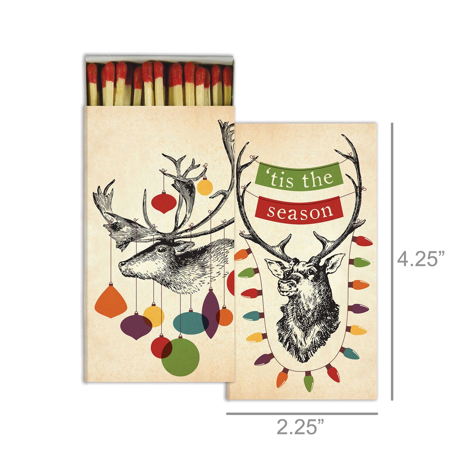 Decorative Matchbox - Decorated Stags