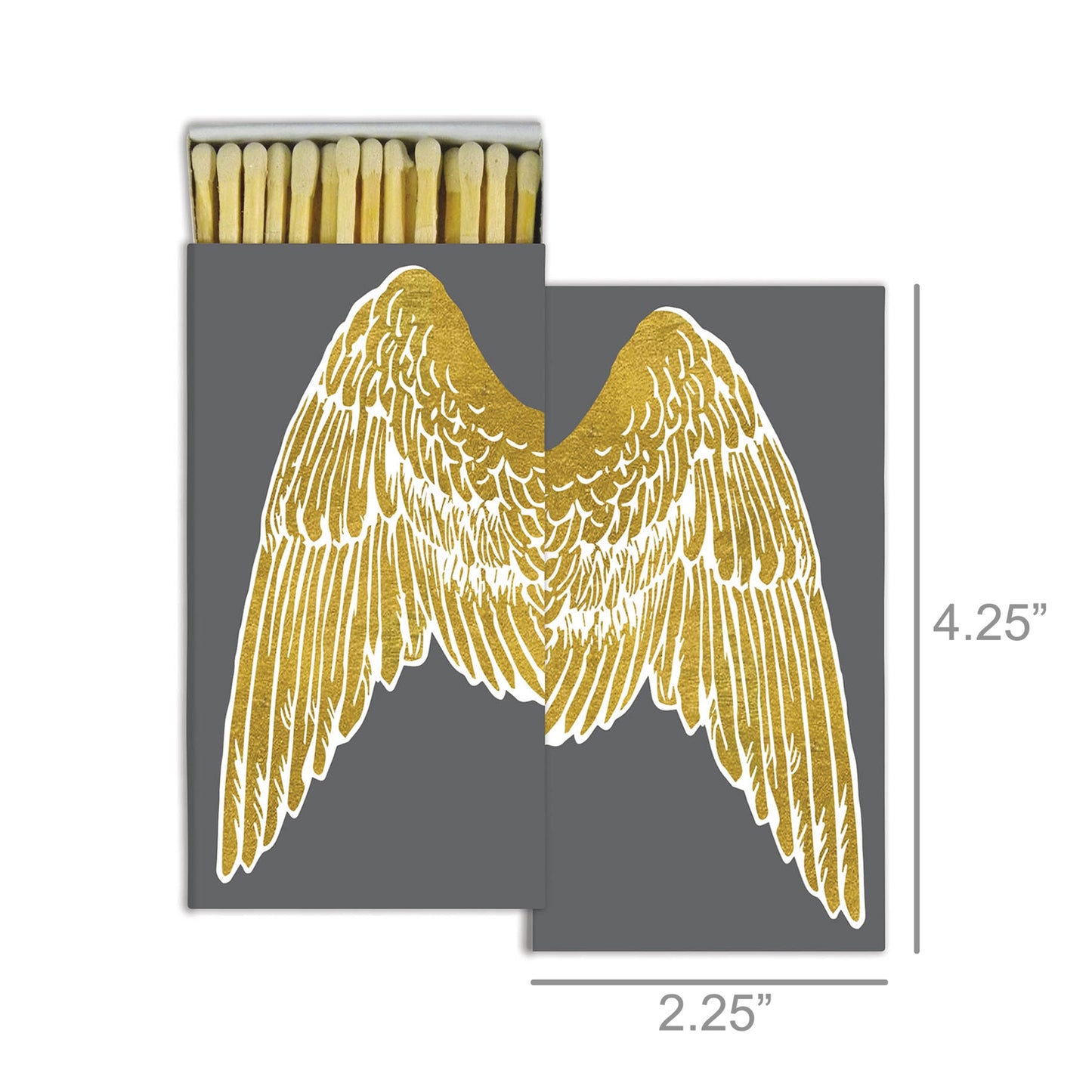 Decorative Matchbox - Gold Wings