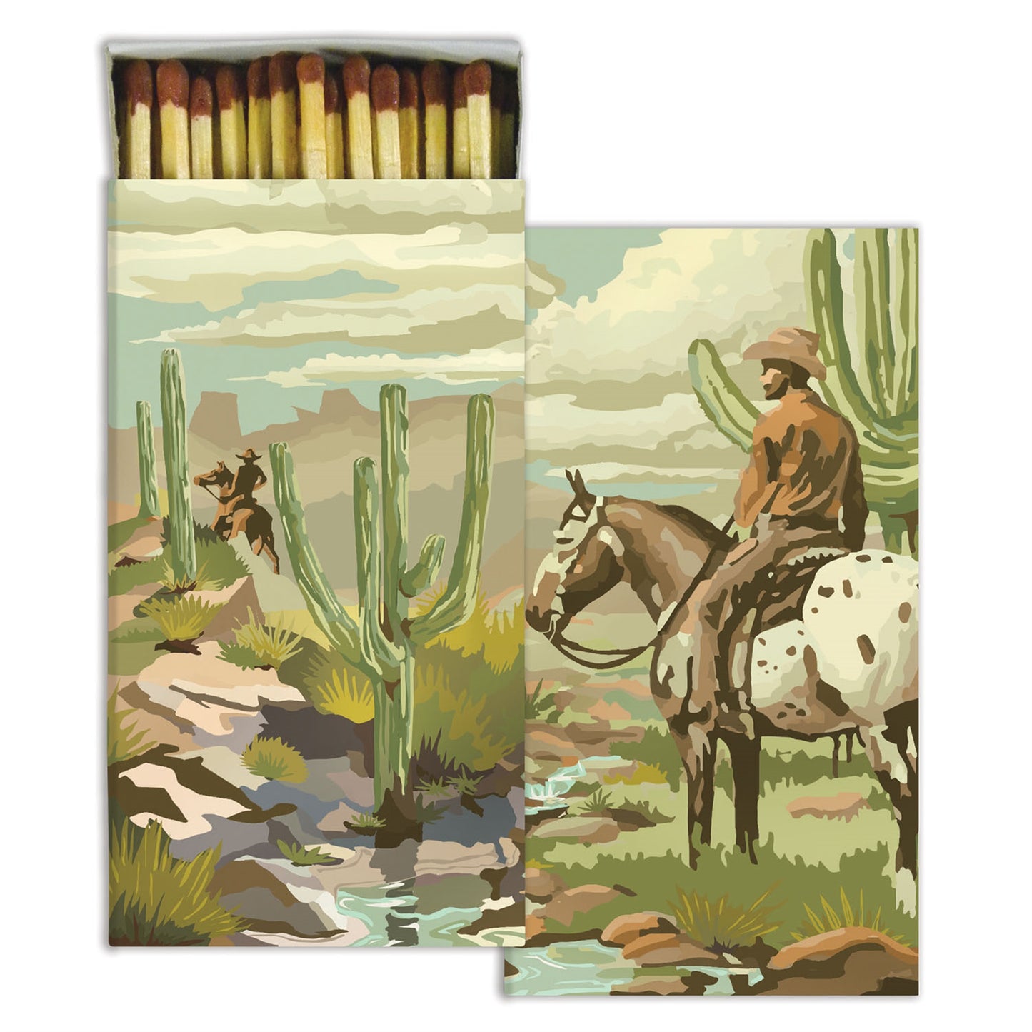 Decorative Matchbox - Cowboy