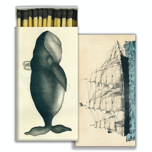 Decorative Matchbox - Whale and Ship