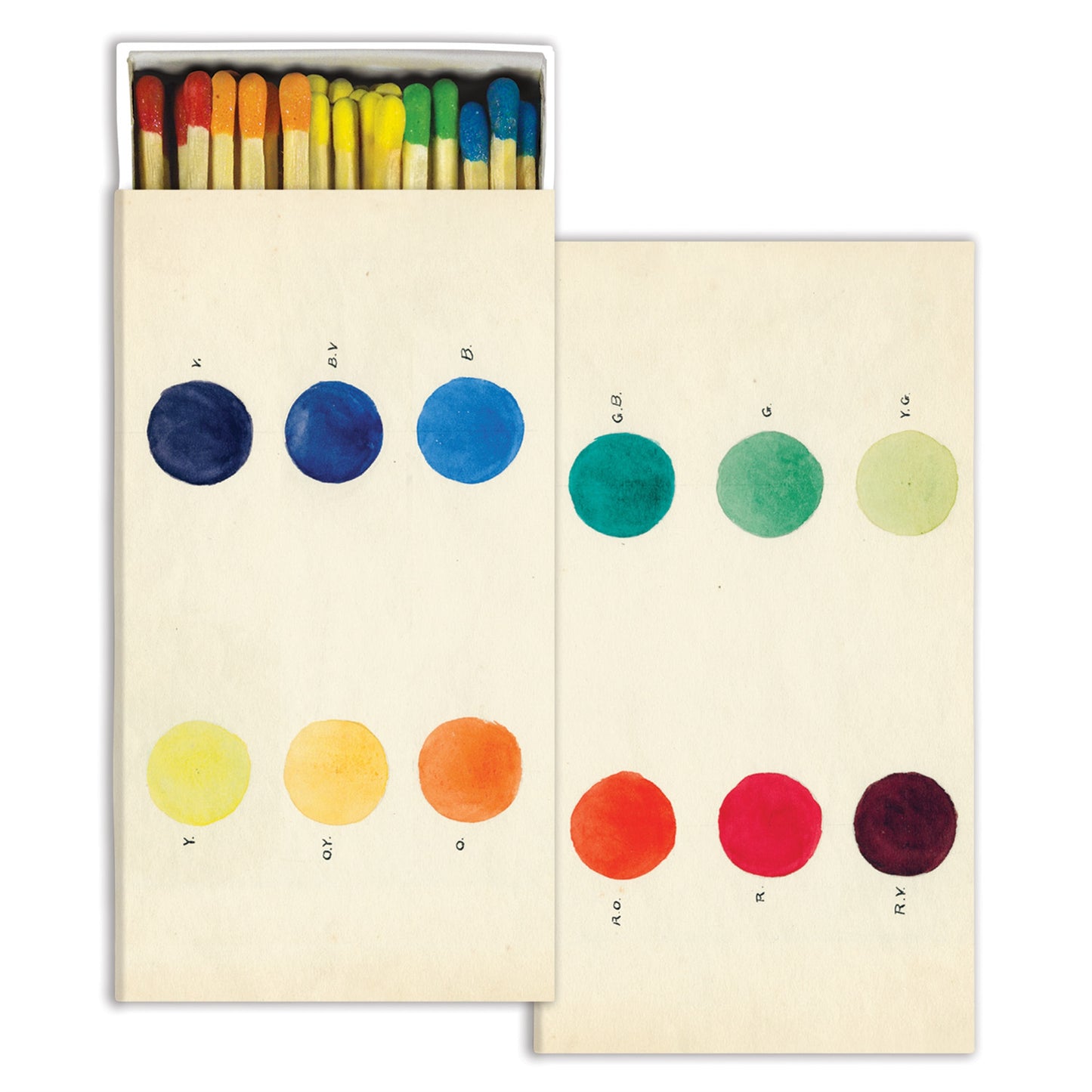 Decorative Matchbox - Rainbow Circles