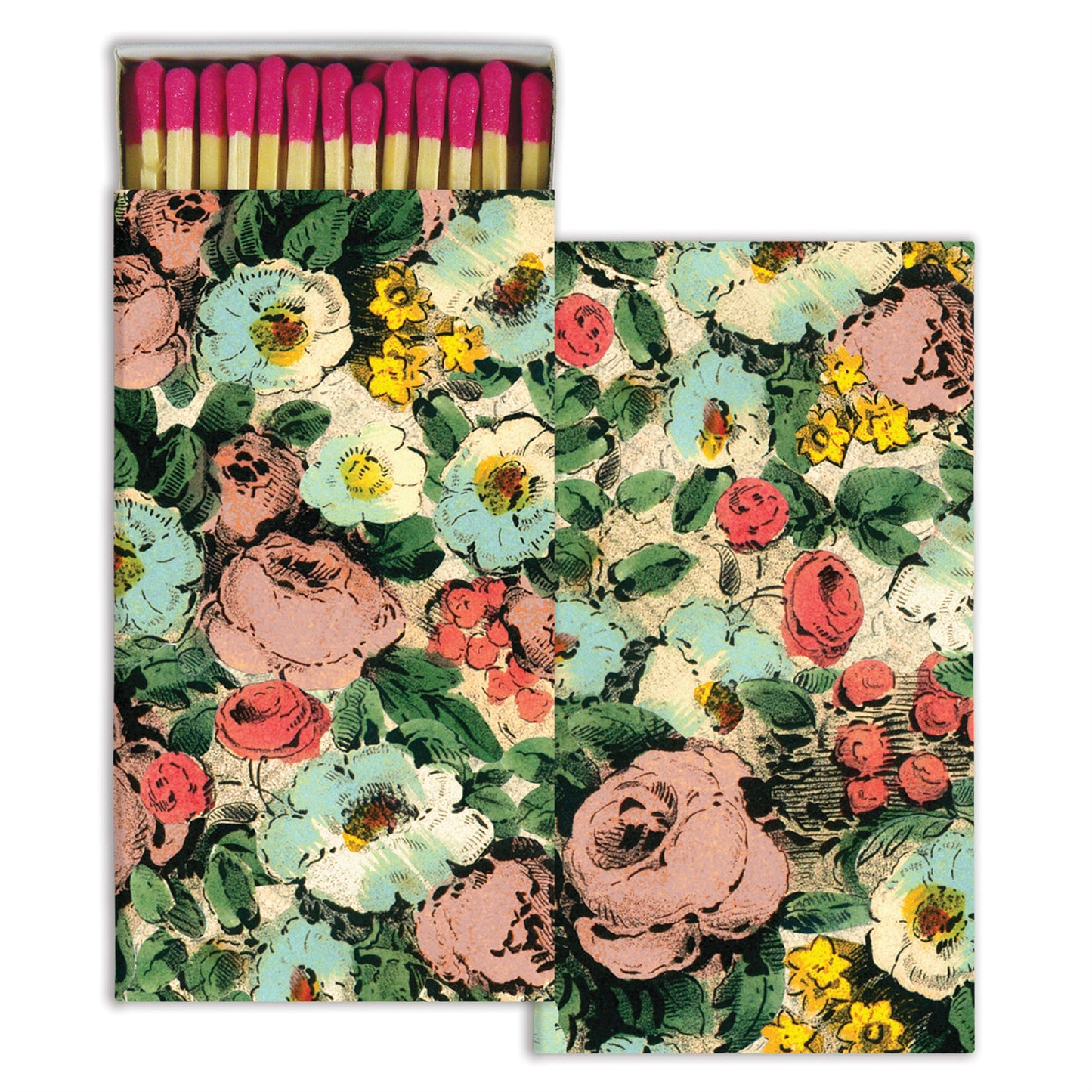 Decorative Matchbox - Floral Collage
