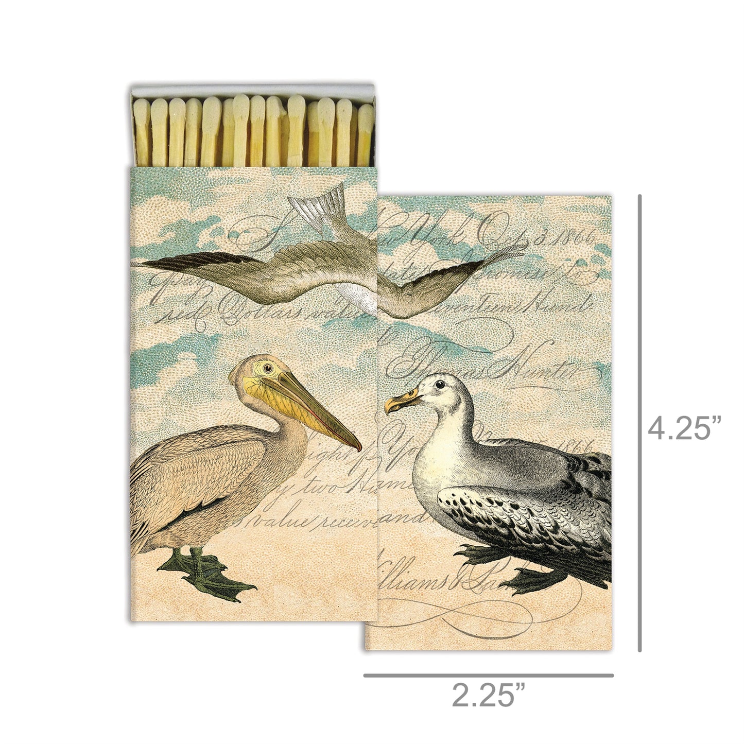Decorative Matchbox - Sea Birds