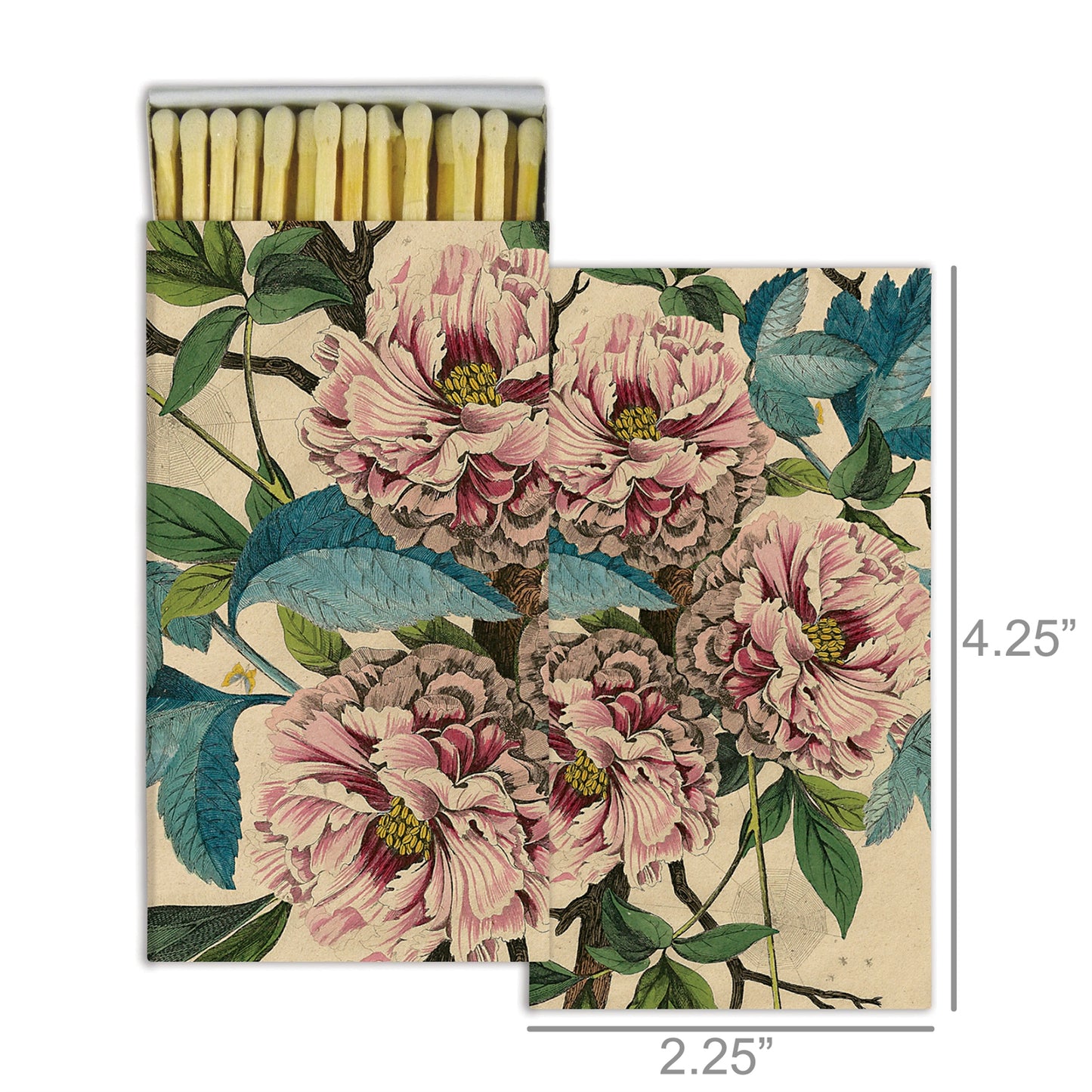 Decorative Matchbox - French Peony