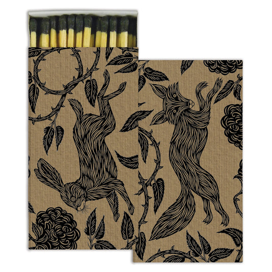Decorative Matchbox - Fox & Rabbit