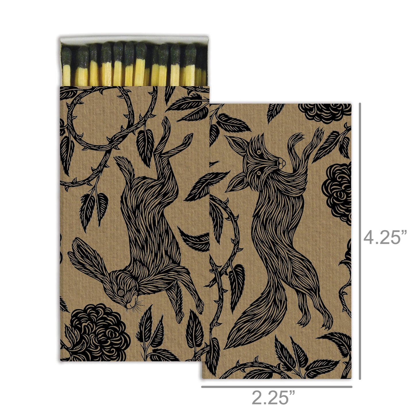 Decorative Matchbox - Fox & Rabbit