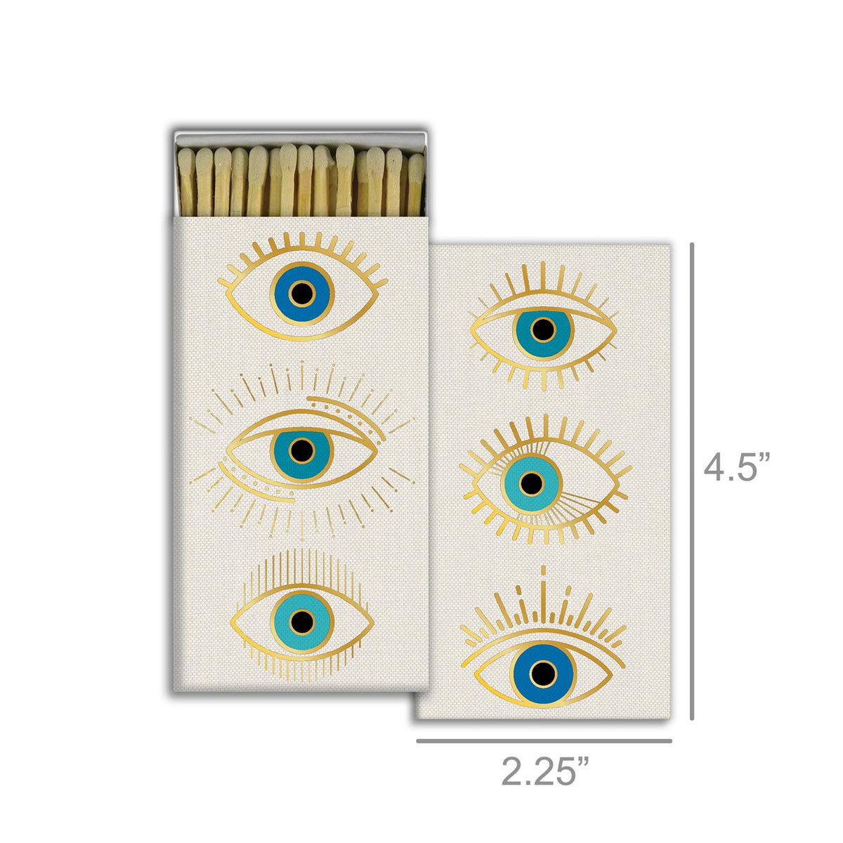 Decorative Matchbox - Gold Foil Eyes Decorative Matchbox | Matchboxmart