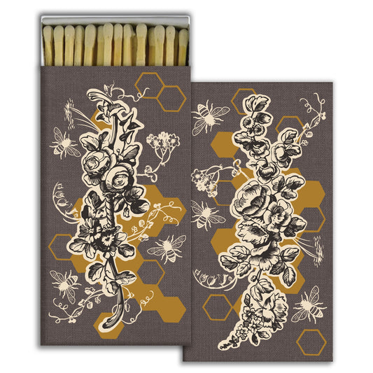 Decorative Matchbox - Bee Bouquet