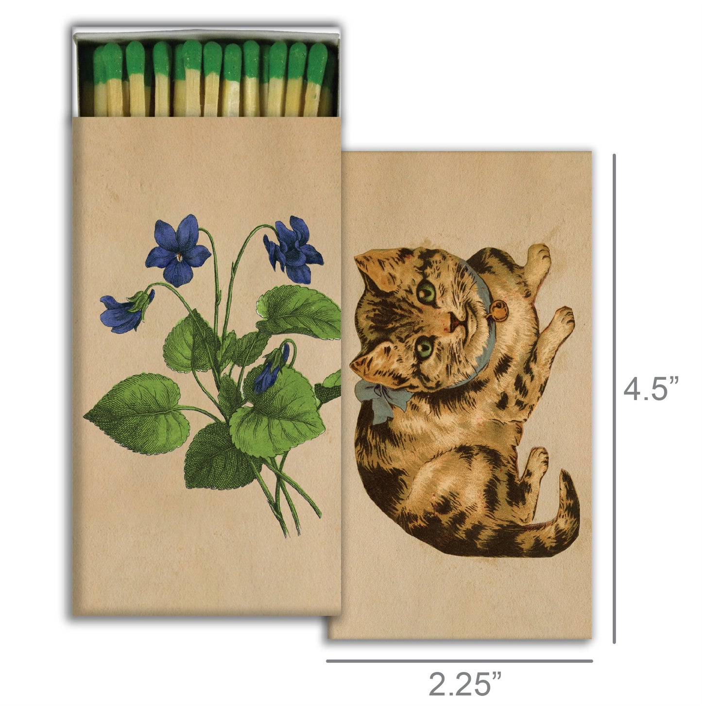 Decorative Matchbox - Kitty and Violet