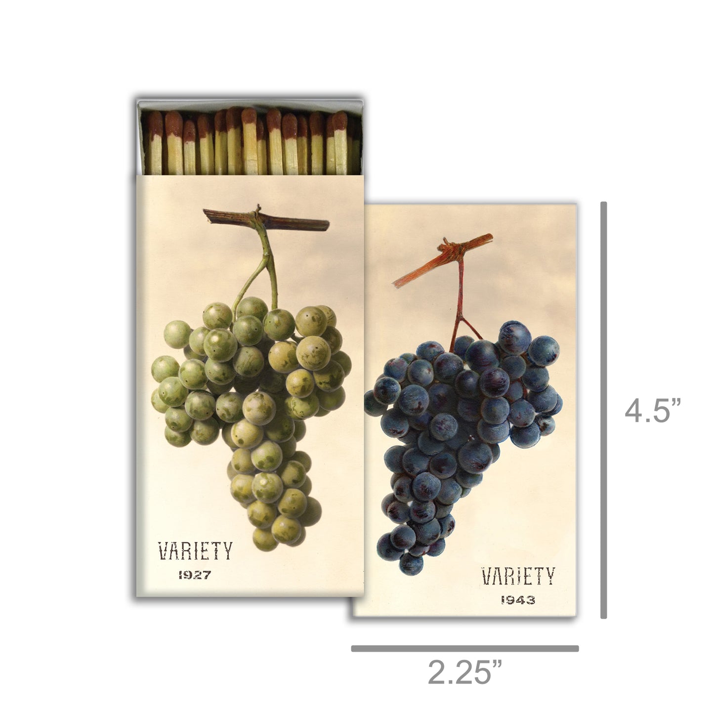 Decorative Matchbox - Grape Varieties