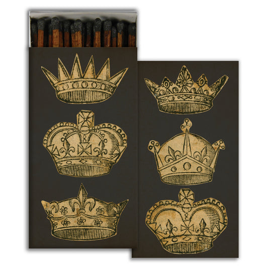 Decorative Matchbox - Crowns