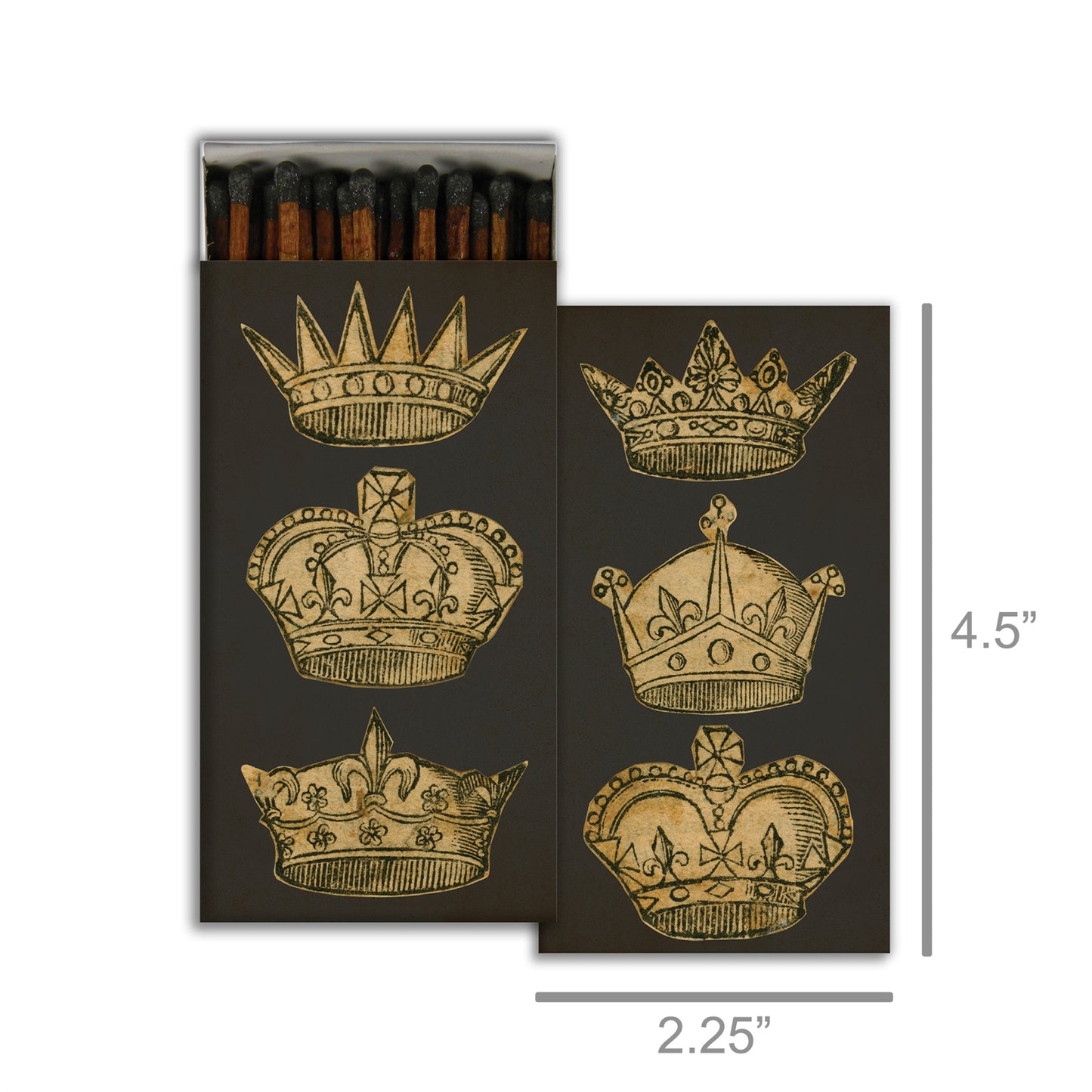 Decorative Matchbox - Crowns