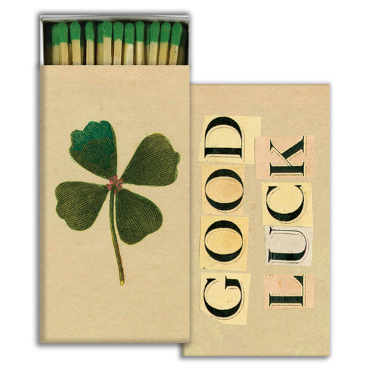 Decorative Matchbox - Good Luck Clover