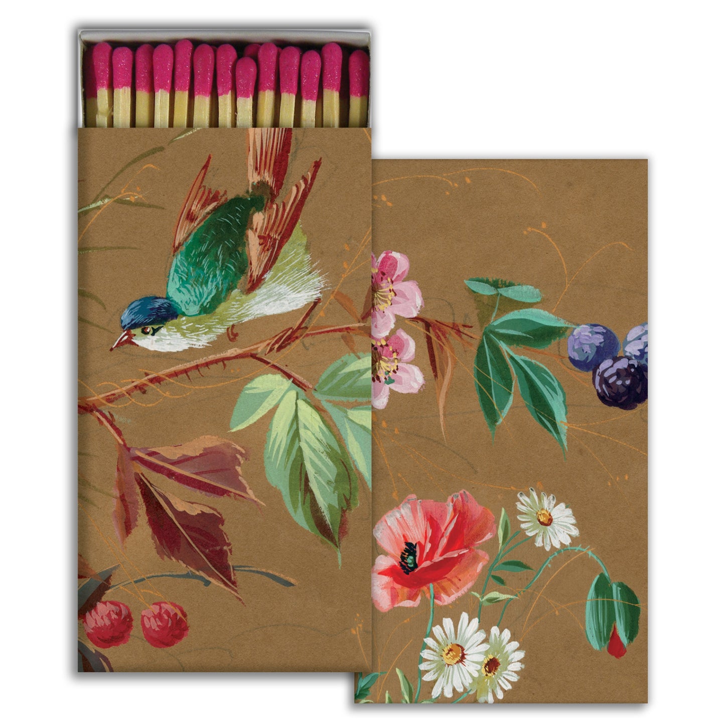 Decorative Matchbox - Hummingbird Wallpaper