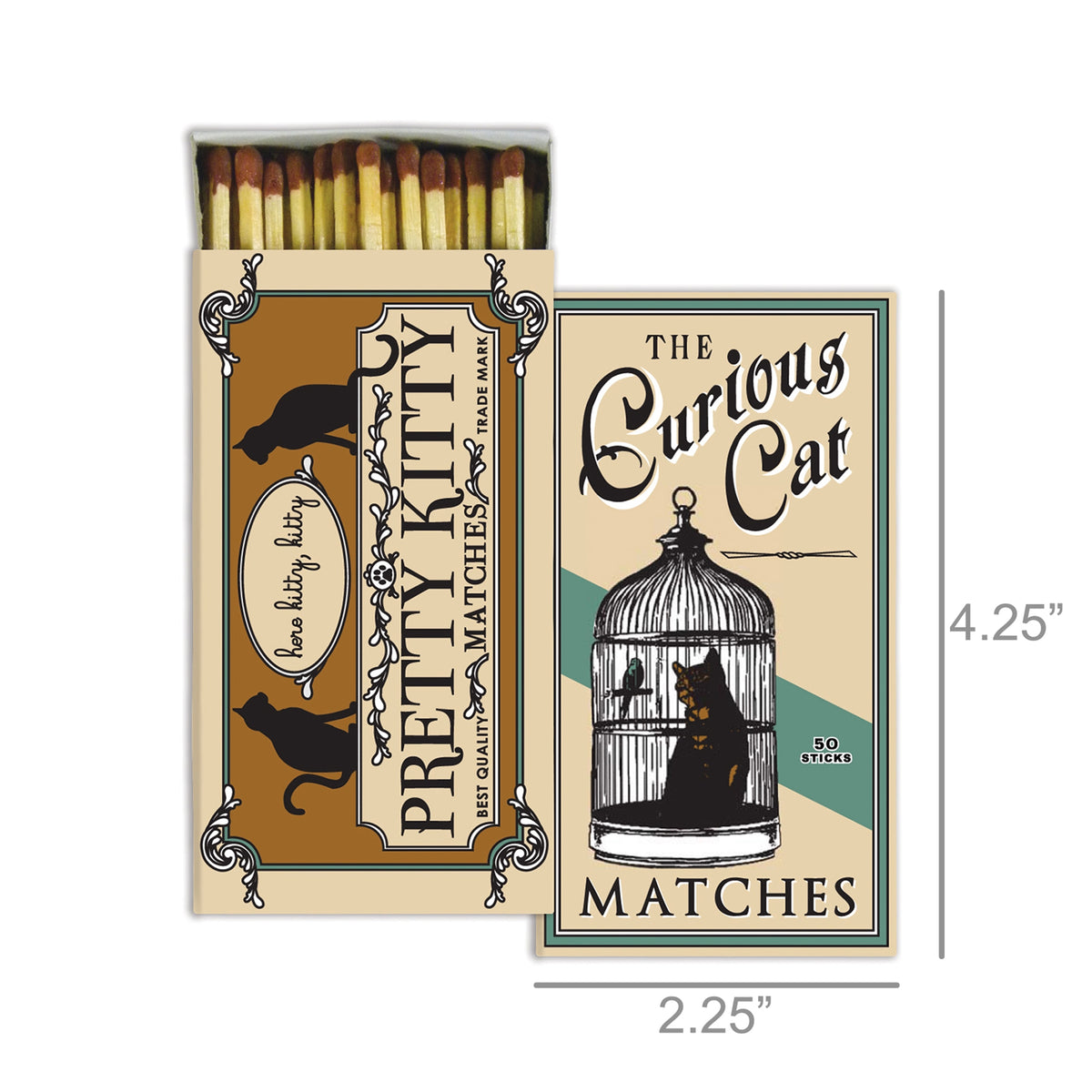Decorative Matchbox - Curious Cat
