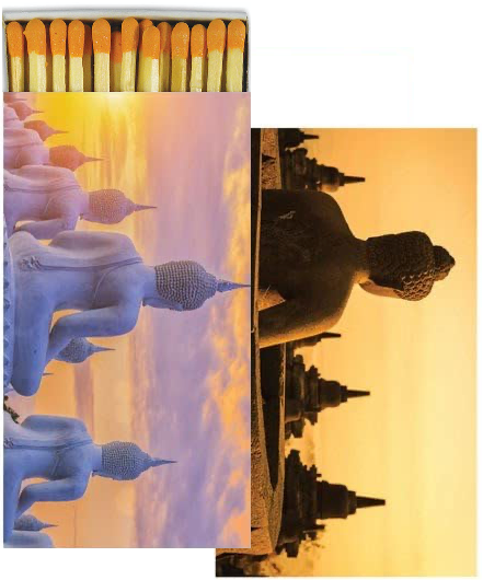 Decorative Matchbox - Sunset Buddha