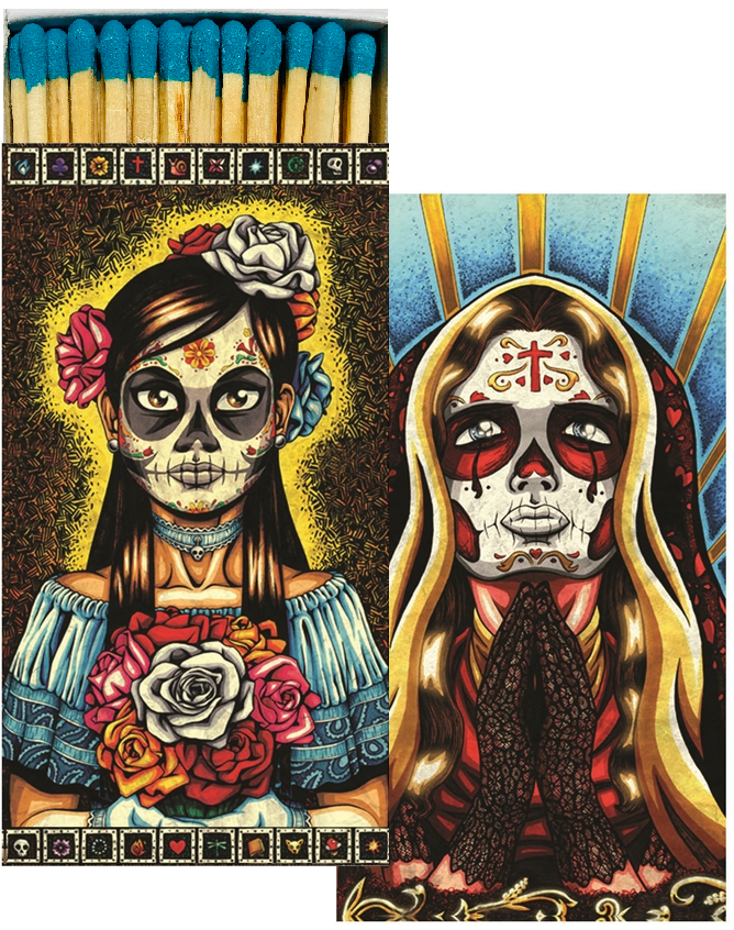 Decorative Matchbox - St. Valentina & Muerta
