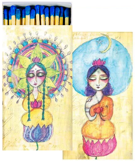 Decorative Matchbox - Lotus Girls