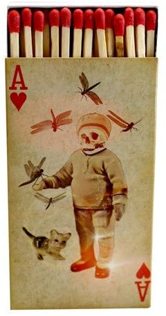 Decorative Matchbox - Playing Skeletons