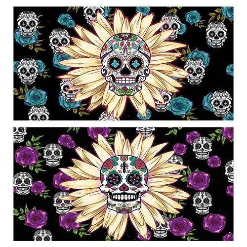 Decorative Matchbox - Daisy Skulls