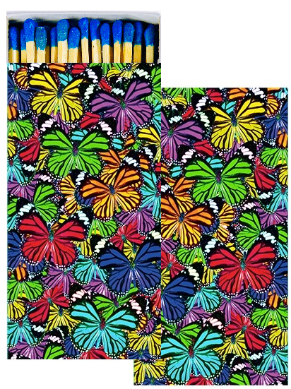 Decorative Matchbox - Butterfly Cluster