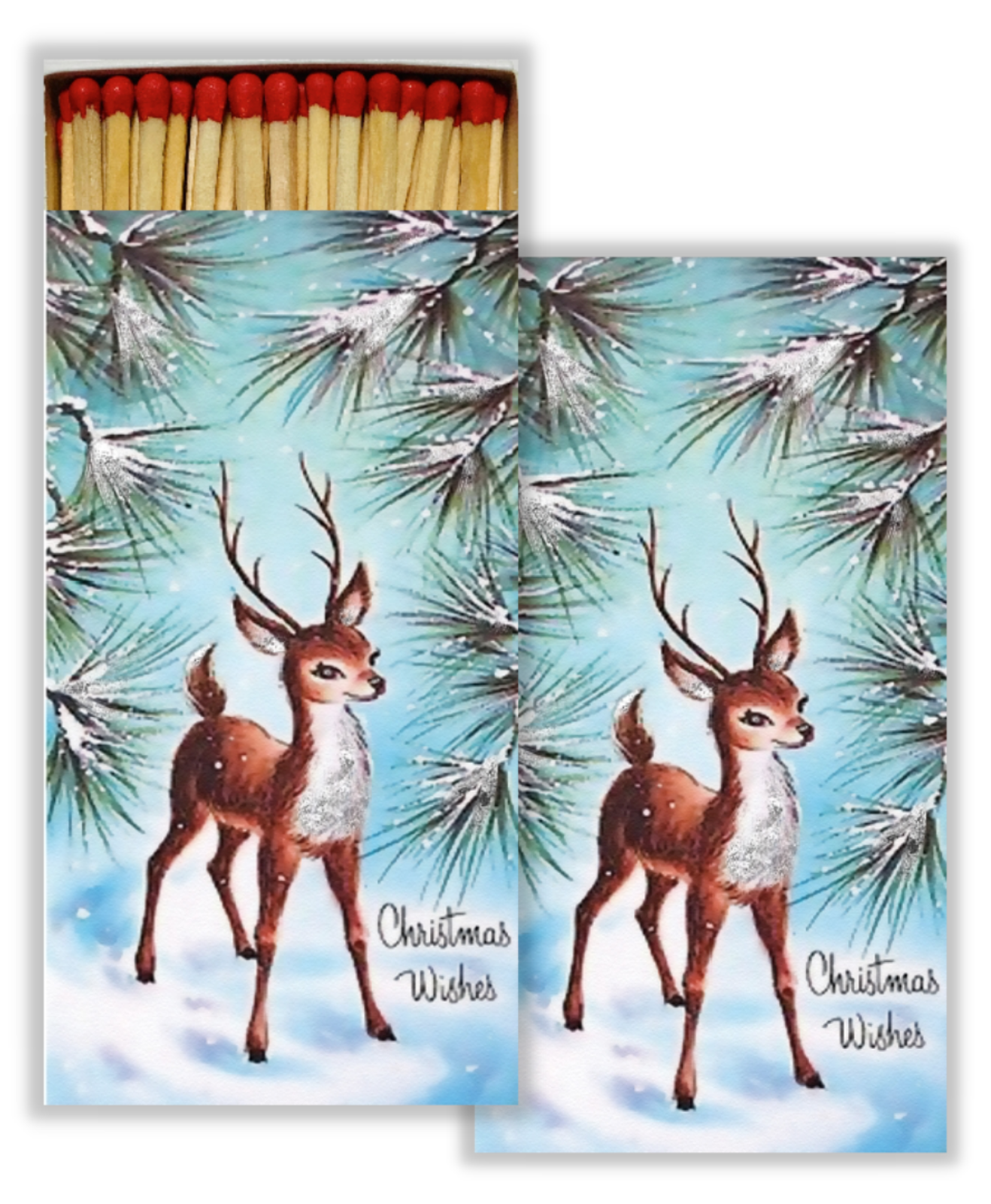 Decorative Matchbox - Christmas Wishes Reindeer