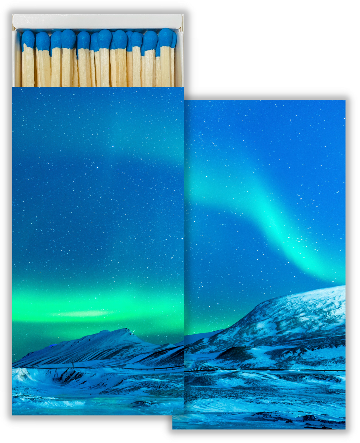 Decorative Matchbox - Aurora Borealis