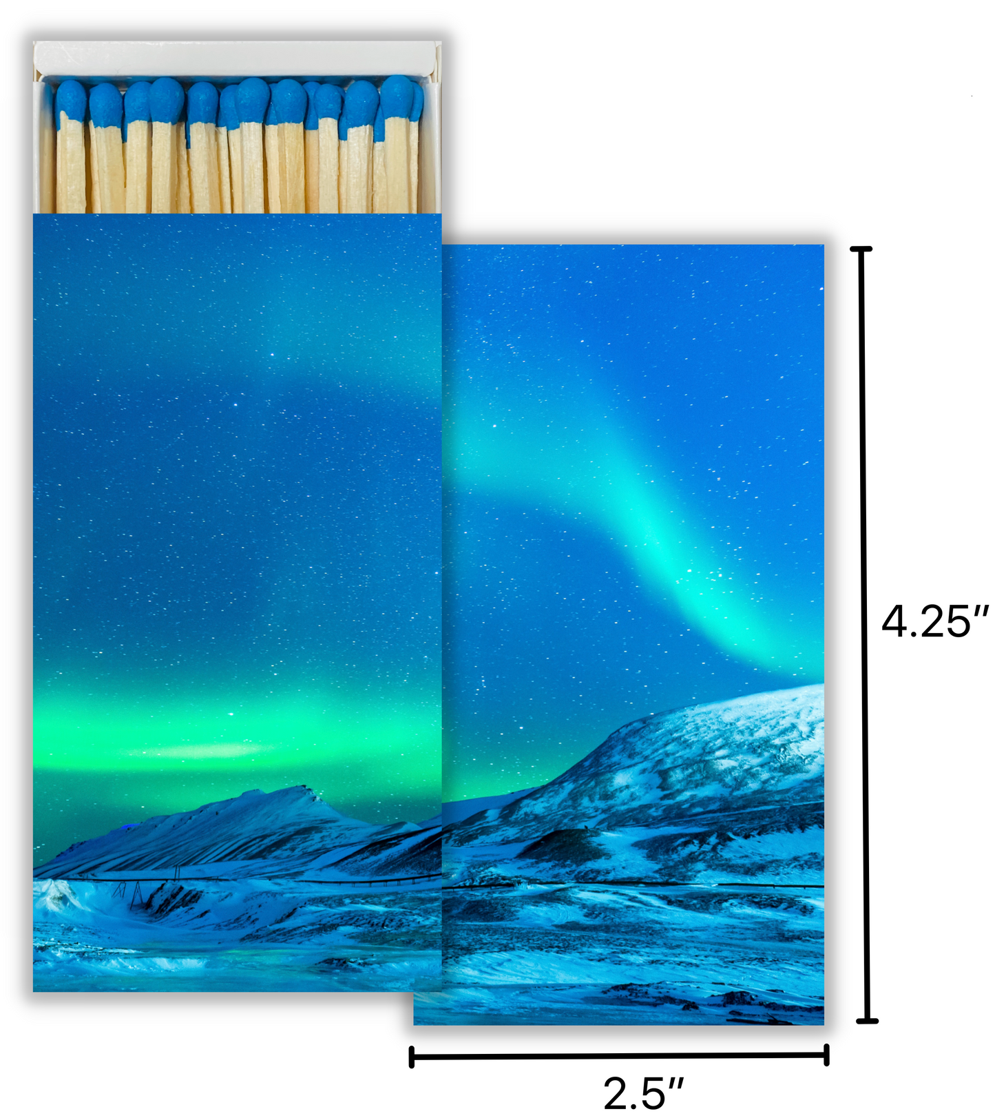 Decorative Matchbox - Aurora Borealis