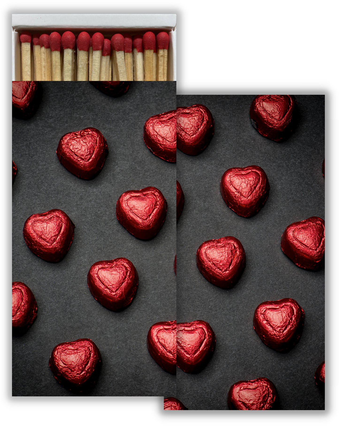 Decorative Matchbox - Candy Hearts