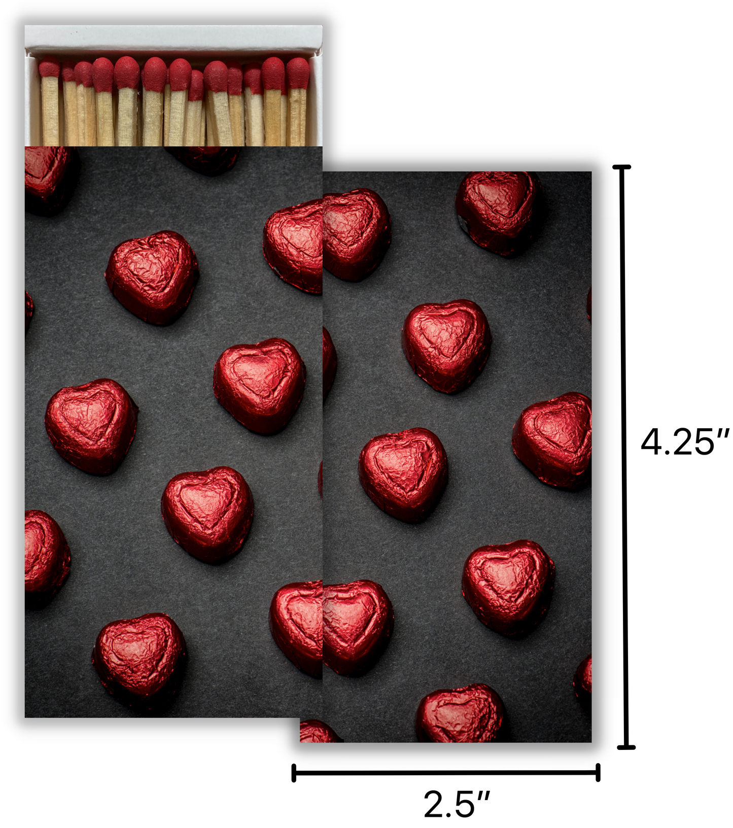 Decorative Matchbox - Candy Hearts