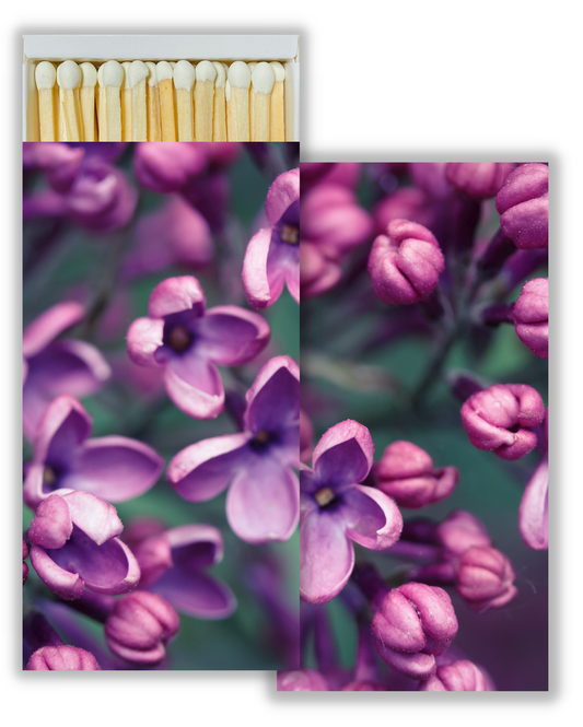 Decorative Matchbox - Lilacs