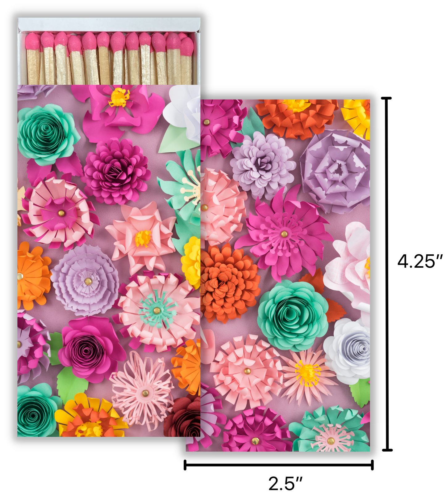 Decorative Matchbox - Origami Flowers